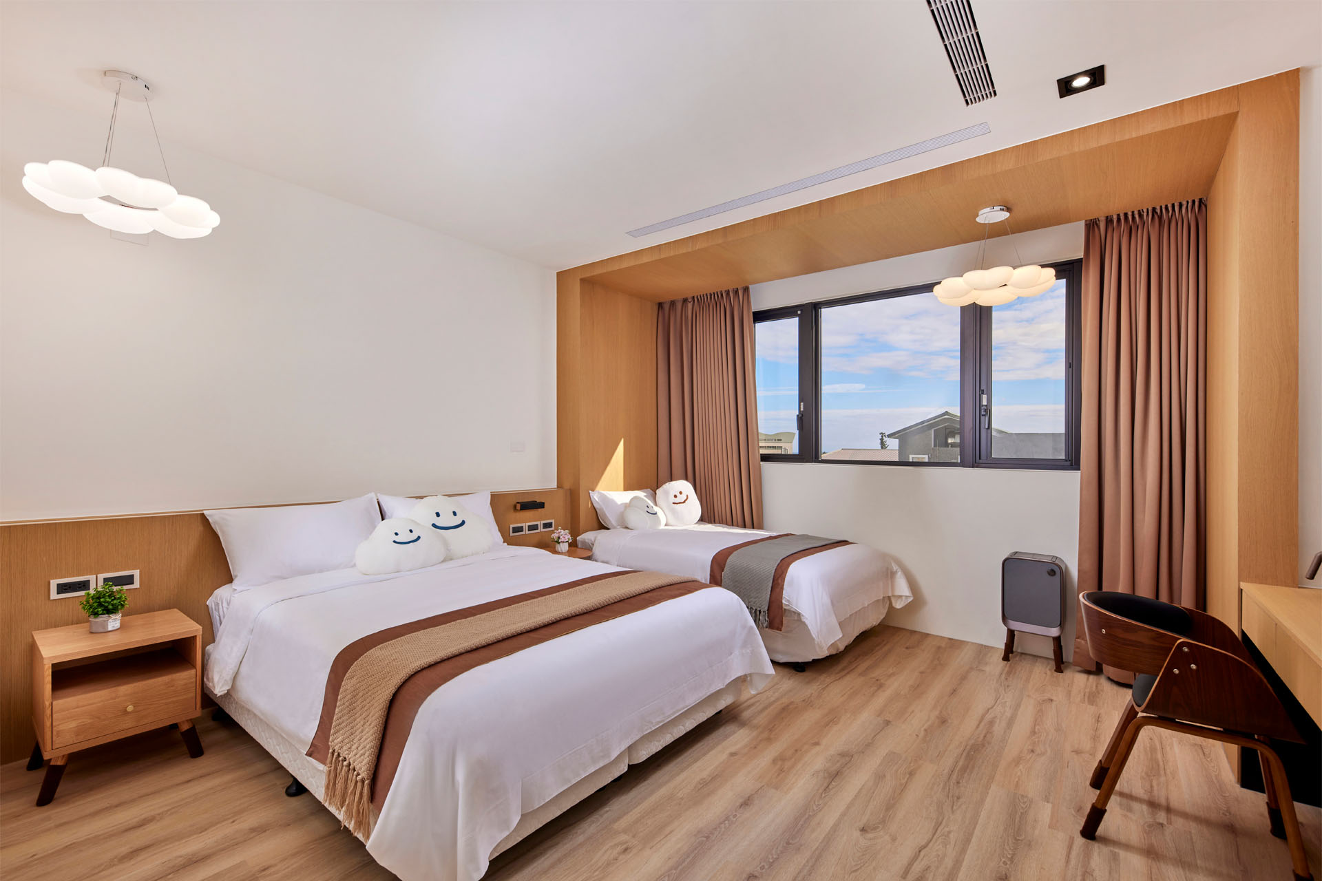 三人房+獨享頂樓夜空夜景房型